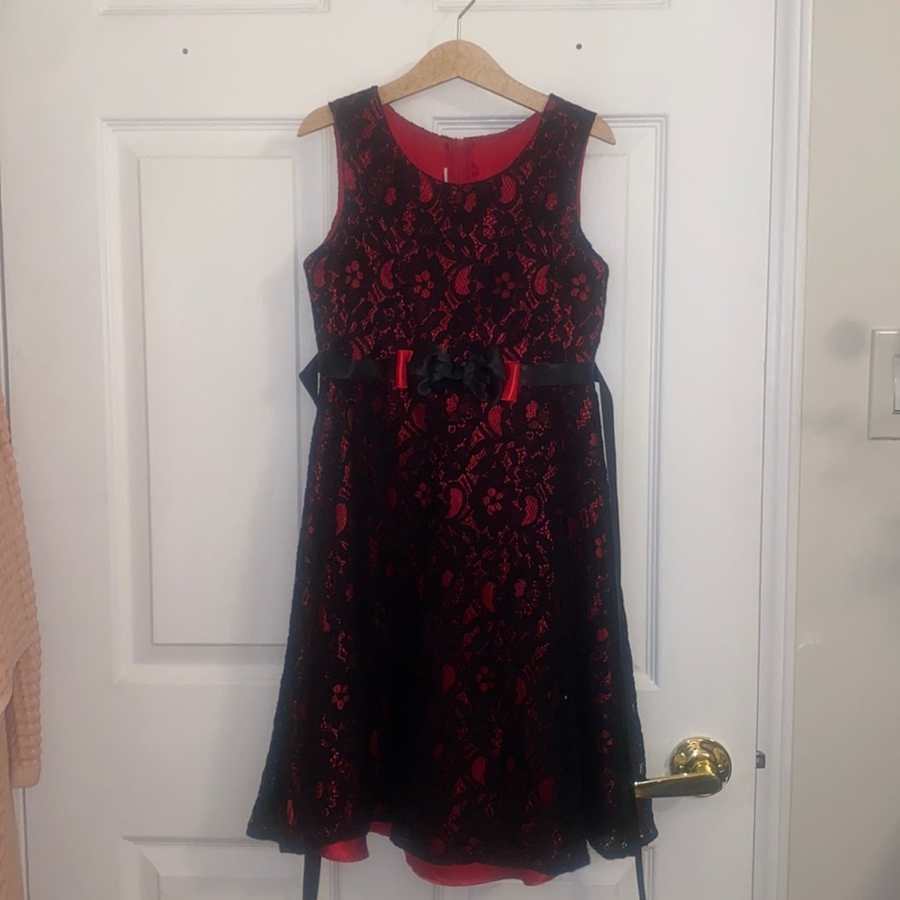 Black and red dress